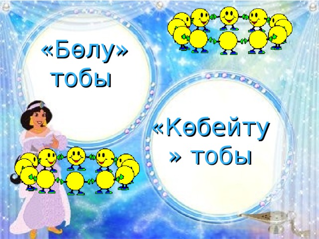 «Бөлу» тобы «Көбейту» тобы